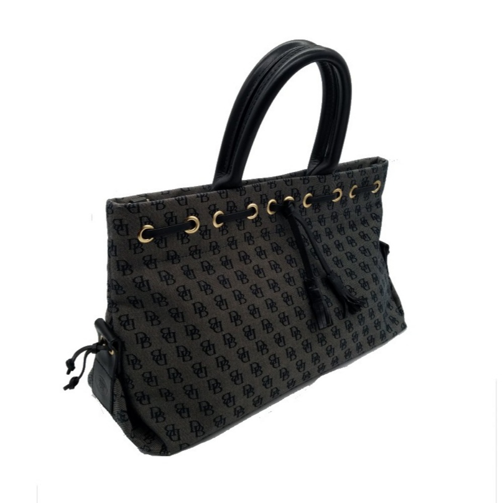 Dooney and Bourke Med monogram tassel tote